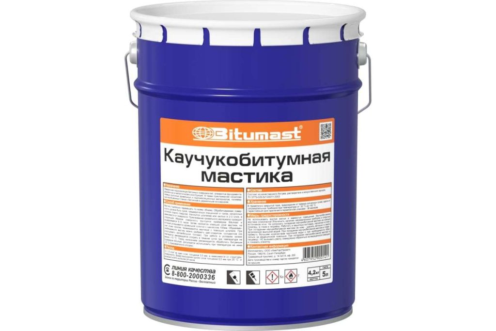 Мастика каучукобитумная Bitumast 21,5 л